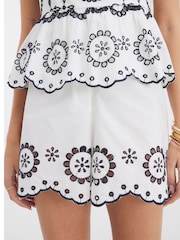 River Island White Cutwork Shorts - Image 6 of 6