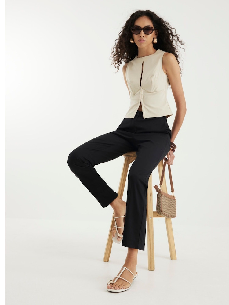 River Island Black Slim Cigarette Trousers - Image 4 of 4