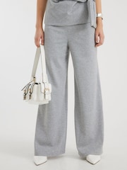 River Island Grey Sporty Drawstring Wide Leg Trousers - Image 3 of 4