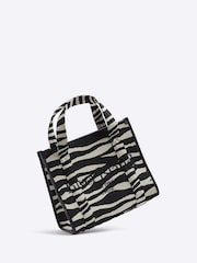 Negro - River Island Embroidered Canvas Tote Bag - Imagen 2 de 6