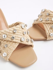 Mulas torcidas de ráfia da River Island - Imagem 5 de 5