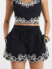 River Island Black Cornelli Shorts - Image 2 of 4