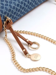 River Island Blue Monogram Denim Shoulder Bag - Image 5 of 5