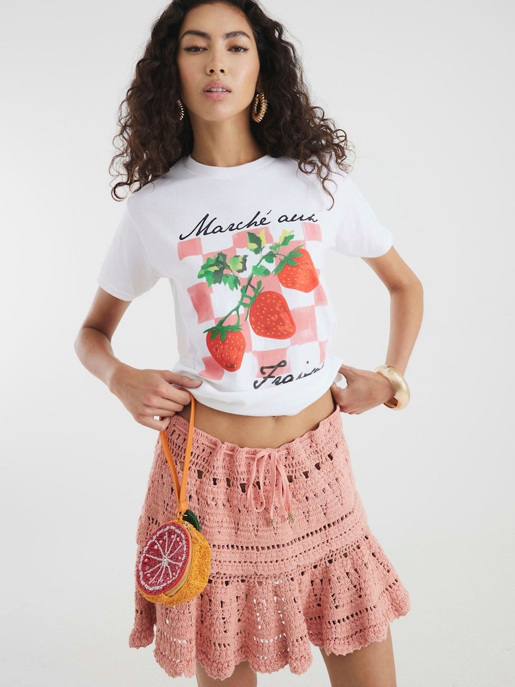 River Island Strawberry Gingham Baby T-Shirt - Imagen 2 de 4