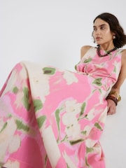 River Island Pink Pink Floral Printed Midi Skirt - Image 2 of 4