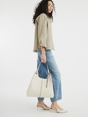 River Island Cream Soft Pinch Slouch Bag - Image 5 of 5