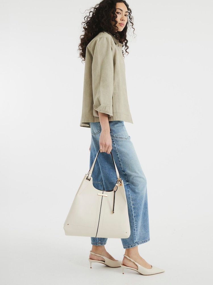 River Island Cream Soft Pinch Slouch Bag - Image 5 of 5 River Island Cream Soft Pinch Slouch Bag - Image 5 of 5