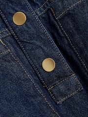River Island Blue Shirt Collar 100% Cotton Dress - Image 6 of 6