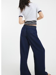 River Island Blue High Waisted Wide leg Pyjamas Trousers - Image 3 of 4