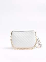 River Island White Embossed Chain Cross-Body Bag - Image 4 of 6