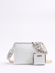 River Island White Embossed Chain Cross-Body Bag - Image 6 of 6