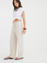 River Island Natural Tailored Joggers - Image 2 of 4