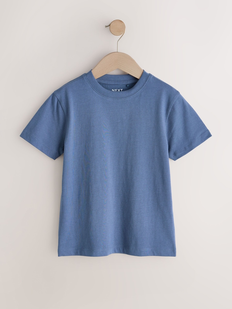 Mid Blue Regular Fit Short Sleeve T-Shirt (3-16yrs) - Image 1 of 4