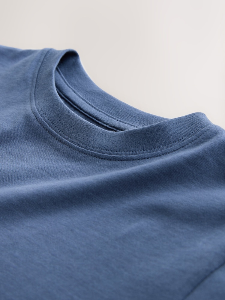 Mid Blue Regular Fit Short Sleeve T-Shirt (3-16yrs) - Image 4 of 4