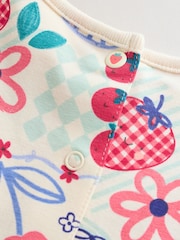 Red Strawberry Printed Baby Rompers 3 Pack - Image 15 of 15