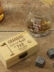 Personalised Par Glass & Whisky Stones By PMC - Image 1 of 7