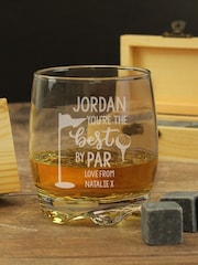 Personalised Par Glass & Whisky Stones By PMC - Image 3 of 7