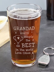 Personalised Simply The Best Pint Glass & Bottle Opener By PMC - Image 3 of 4