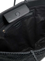 Dune London Black Large Daxon Woven Tote Bag - Image 2 of 3