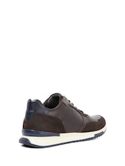 Dune London Brown Thornbury Leather Trainers - Image 3 of 5