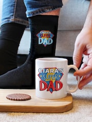 Personalised Super Dad Mug & Socks By PMC - Image 3 of 3
