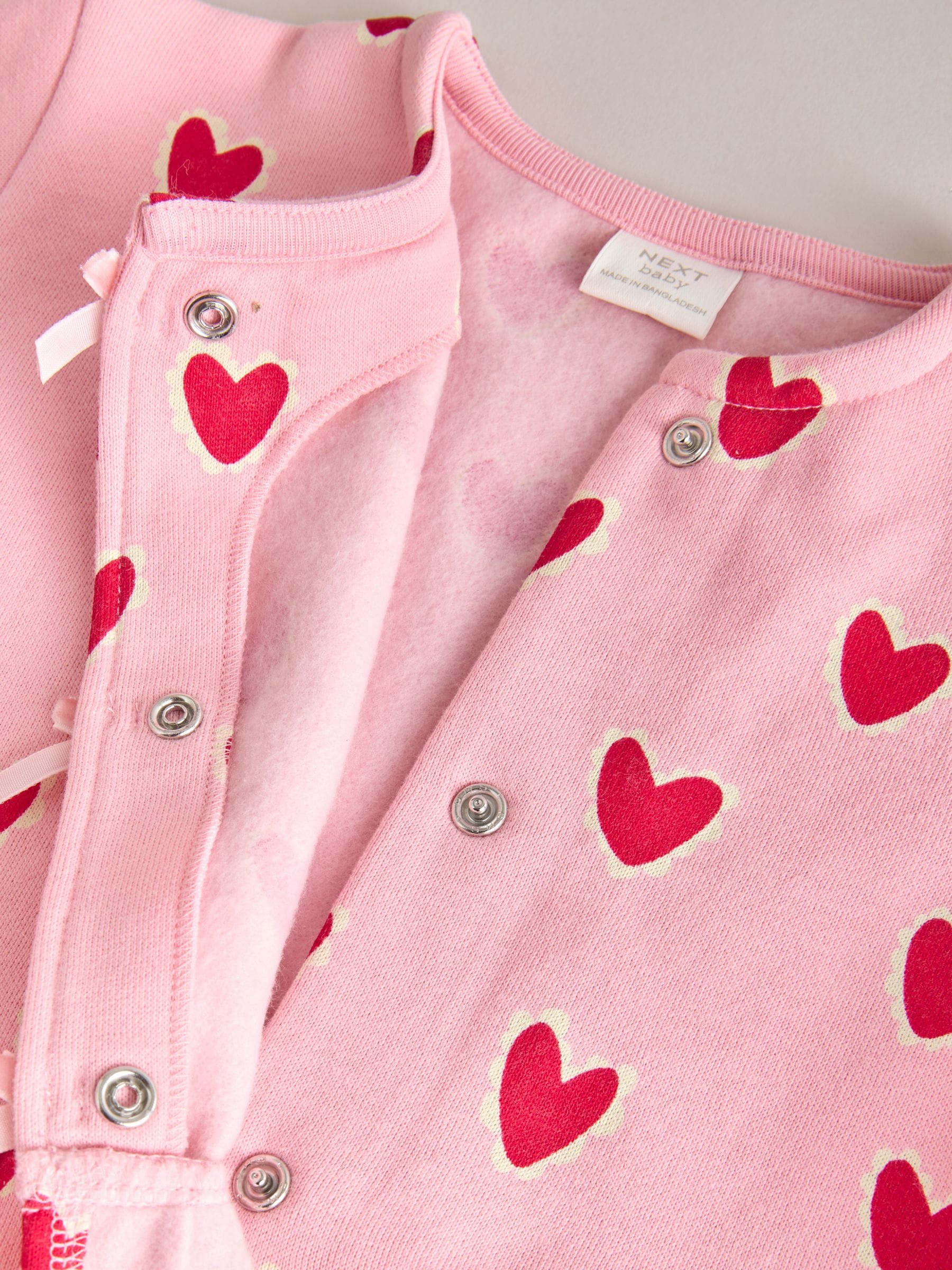Buy Pink Heart Top & Leggings Set 2 Piece (0mths-2yrs) from the