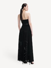 Self-Portrait Black Bandeau Knit Midi Dress - Image 2 of 4