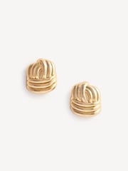 Self-Portrait Gold Gold Tone Knot Earrings - Image 2 of 4