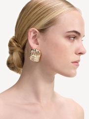 Self-Portrait Gold Gold Tone Knot Earrings - Image 3 of 4