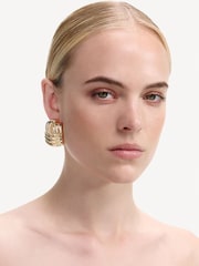 Self-Portrait Gold Gold Tone Knot Earrings - Image 4 of 4