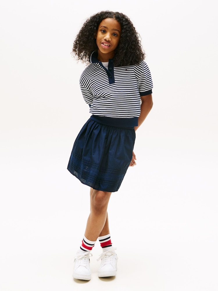 Tommy Hilfiger Blue Relaxed Stripe Polo Shirt - Image 2 of 5