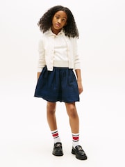 Tommy Hilfiger Cream Pointelle Relaxed Cardigan - Image 3 of 5