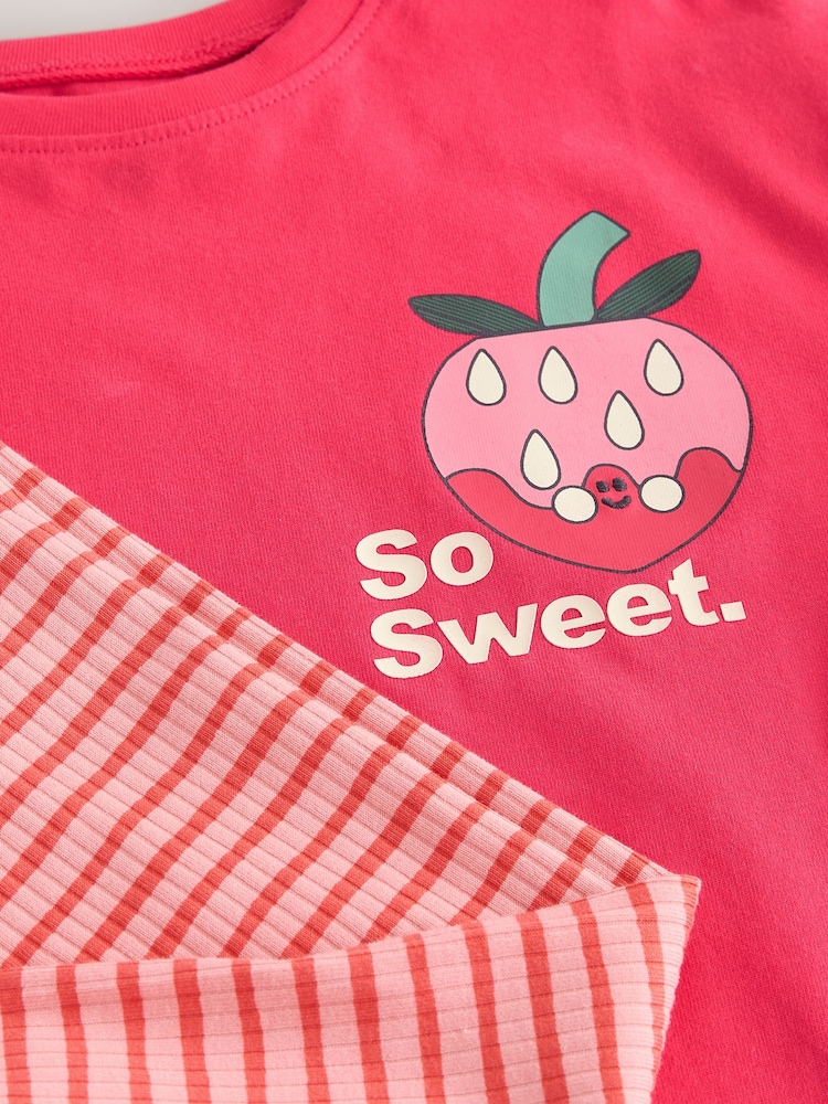 Bright Pink Long Sleeve Top and Leggings Set (3mths-7yrs) - Image 9 of 9