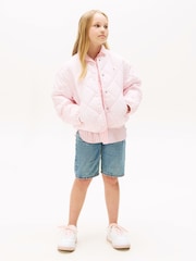 Tommy Hilfiger Relaxed Flag Embroidery Quilted Jacket - صورة 3 من 6