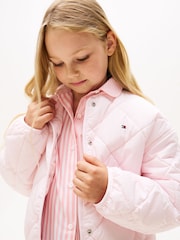 Tommy Hilfiger Relaxed Flag Embroidery Quilted Jacket - صورة 4 من 6