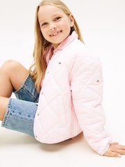 Tommy Hilfiger Relaxed Flag Embroidery Quilted Jacket - صورة 5 من 6