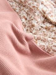 Neutral Ditsy Floral Long Sleeve Blouse and Leggings Set (3mths-7yrs) - Image 9 of 9