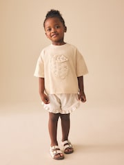 Zitronengelb - Set aus kurzärmligem T-Shirt und Shorts (3 Monate–7 Jahre) - Bild 1 von 8