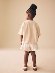 Zitronengelb - Set aus kurzärmligem T-Shirt und Shorts (3 Monate–7 Jahre) - Bild 3 von 8