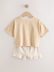 Zitronengelb - Set aus kurzärmligem T-Shirt und Shorts (3 Monate–7 Jahre) - Bild 6 von 8