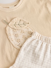 Zitronengelb - Set aus kurzärmligem T-Shirt und Shorts (3 Monate–7 Jahre) - Bild 7 von 8