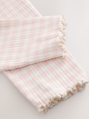 Pink Short Sleeve Peplum T-Shirt and Leggings Set (3mths-7yrs) - Image 8 of 8