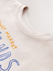 Ecru White Apple Character Short Sleeve Top and Leggings Set (3mths-7yrs) - Image 7 of 8