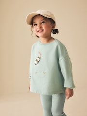 Blue Pear Long Sleeve Top and Leggings Set (3mths-7yrs) - Image 4 of 4
