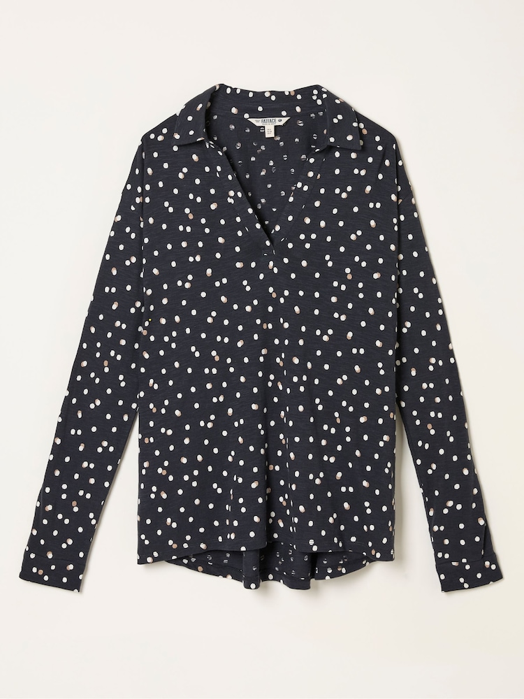 Bolinhas pretas - Camisas FATFACE Jersey - Imagem 1 de 1
