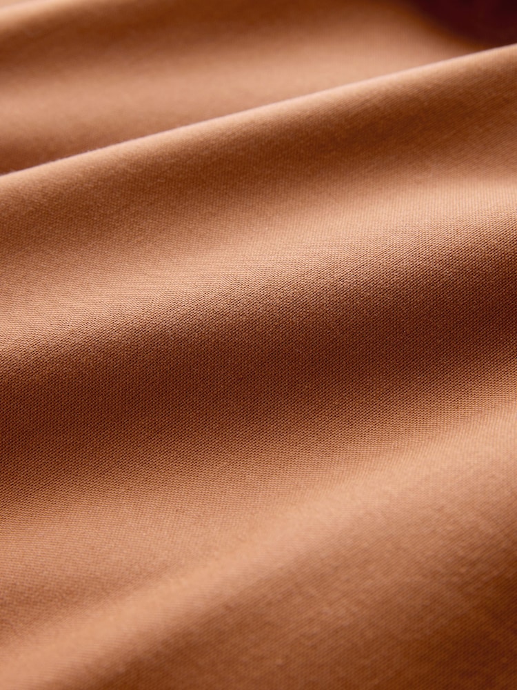 Brown Stretch Oxford Long Sleeve Shirt - Image 2 of 4 Brown Stretch Oxford Long Sleeve Shirt - Image 2 of 4