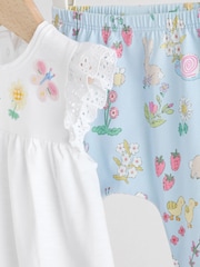 Ecru পরী - Short Sleeve Baby Top and Leggings 2 Piece set (0mths-2yrs) - 11এর মধ্যে 7 ছবি