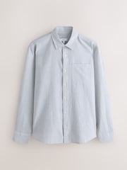Grey Stripe Cotton Long Sleeve Shirt - Image 1 of 3