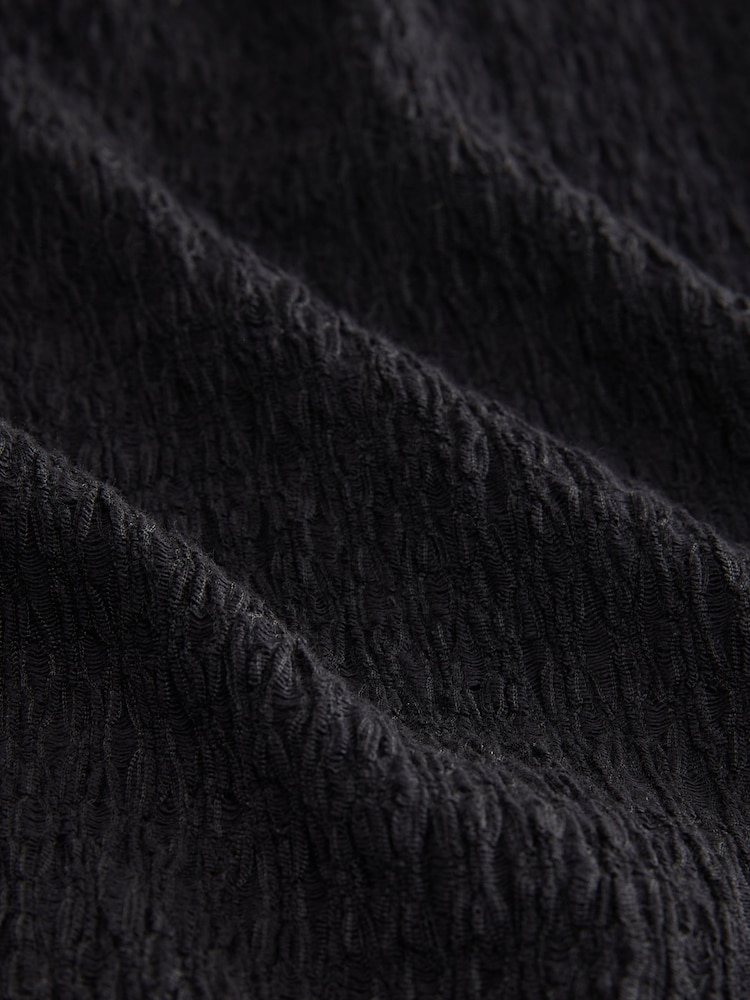 Negro - Pantalones de pernera ancha con diseño texturizado - Imagen 8 de 8