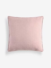 Pink 50 x 50cm Jacquard Fan Geo Cushion - Image 3 of 4